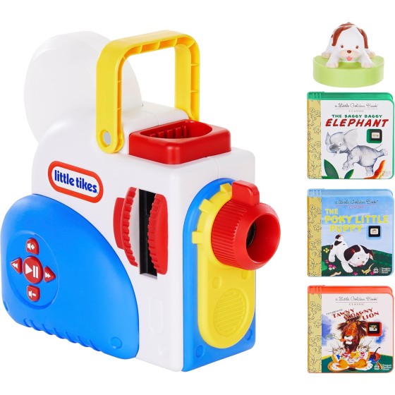 Little Tikes Story Dream Machine Starter Set, Storytime, Books, Little Golden Book, Audio Play, The Poky Little Puppy Character, Nightlight, Toy Gift for Toddlers and Kids Girls Boys Ages 3+