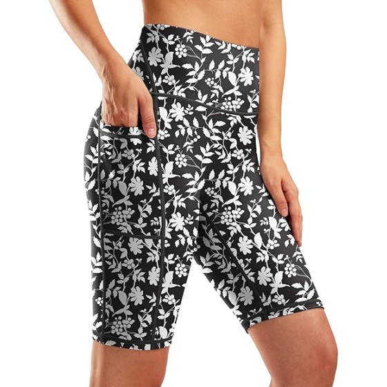 G Gradual Women's 9" High Waisted Swim Board Shorts Tummy Control Swimsuit Bottoms for Women with Liner Pockets