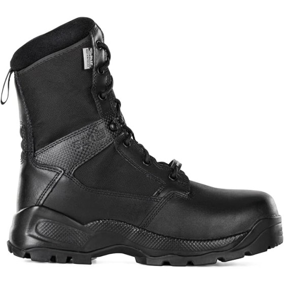 5.11 Tactical Men's A.T.A.C. 2.0 8-Inch Shield Boot, Full Grain Leather Toe, Style 12416, Black